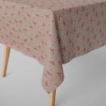 SCHÖNER LEBEN. Tischdecke » Tischdecke Flamingos natur rosa eckig in verschiedenen Größen«, handmade