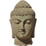 Asiatische 32 cm Buddha-Gartenfiguren aus Stein frostfest 