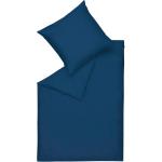Reduzierte Blaue Unifarbene Schöner Wohnen Bettwäsche aus Satin 135x200 