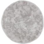 Silberne Schöner Wohnen Tender Runde Runde Teppiche 120 cm aus Kunstfell maschinenwaschbar 