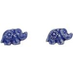 Motiv Nachhaltige Elefanten Ohrringe mit Elefantenmotiv aus Keramik für Damen 
