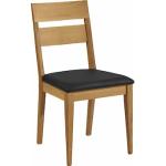 4-Fußstuhl SCHÖSSWENDER "Filippa" Stühle schwarz (lotos 7006 schwarz, wildeiche) 4-Fuß-Stühle