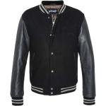 Reduzierte Schwarze Unifarbene Schott NYC College-Jacken aus Leder für Herren Größe XXL 