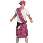 Pinke Funny Fashion Schottenkostüme aus Polyester Einheitsgröße 