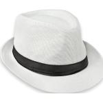 Weiße Panamahüte aus Polyester für Herren Einheitsgröße für den für den Sommer 