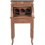 Braune Rustikale Möbel Exclusive Rechteckige Sekretäre lackiert aus Massivholz mit Schublade Breite 50-100cm, Höhe 100-150cm, Tiefe 0-50cm 