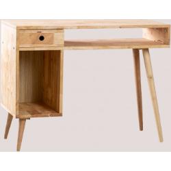 Schreibtisch Aus Holz Arlan Braun Natur Sklum