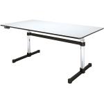 Silberne USM Haller Design Tische aus Chrom Breite 150-200cm, Höhe 150-200cm, Tiefe 50-100cm 