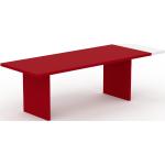 Schreibtisch Massivholz Terrakotta - Moderner Massivholz-Schreibtisch: Einzigartiges Design - 250 x 75 x 90 cm, konfigurierbar