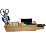 Schreibtisch Set Bambus Holz Ordnungssystem Büroset Stiftablage Stifteköcher