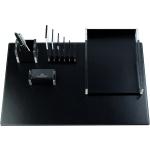 Reduzierte Schwarze Moderne Delmon Varone Schreibtisch Sets aus Leder 5-teilig 