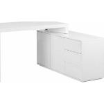 Reduzierte Weiße Minimalistische Schreibtische & Arbeitstische lackiert aus MDF mit Schublade Breite über 500cm, Höhe über 500cm, Tiefe 50-100cm 