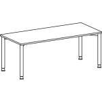 Hellgraue Moderne Geramöbel Schreibtische & Arbeitstische Breite 0-50cm, Höhe über 500cm, Tiefe über 500cm 