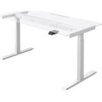 Weiße Loftscape Schreibtisch-Gestelle aus Metall ausziehbar Breite 100-150cm, Höhe 50-100cm, Tiefe 50-100cm 
