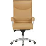 Beige Gesteppte Ergonomische Bürostühle & orthopädische Bürostühle  aus Kunstleder mit Armlehne Breite 50-100cm, Höhe 100-150cm, Tiefe 50-100cm 