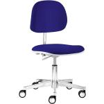 Blaue Moderne PerfectFurn Bürostühle & Schreibtischstühle aus Stoff höhenverstellbar Breite 50-100cm, Höhe 50-100cm, Tiefe 50-100cm 