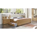 Reduzierte Moderne Betten Landhausstil aus Massivholz mit Schublade 200x200 