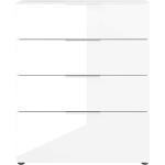 Weiße Moderne Möbel Exclusive Rechteckige Flurkommoden mit Schublade Breite 50-100cm, Höhe 100-150cm, Tiefe 0-50cm 