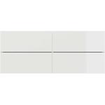 Weiße Moderne Hängeschränke Hochglanz lackiert aus MDF mit Schublade Breite 100-150cm, Höhe 0-50cm, Tiefe 0-50cm 