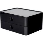 Schwarze Han Schubladenboxen aus Kunststoff stapelbar 