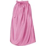 Pinke Unifarbene Dirndl Gesmokte aus Taft für Damen Größe L zum Oktoberfest 