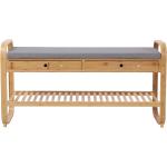 Graue Moderne SIT Möbel Schuhbänke & Sitzbänke Flur aus Bambus mit Schublade 
