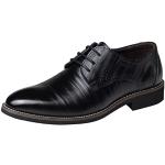 Schwarze Business Hochzeitsschuhe & Oxford Schuhe aus Leder leicht für Herren Größe 47 