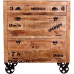 Braune Industrial Möbel Exclusive Schuhkipper & Schuhklapper lackiert aus Massivholz mit Schublade Breite 50-100cm, Höhe 50-100cm, Tiefe 0-50cm 