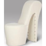 Cremefarbene Moderne Fun-Möbel Designersessel aus Kunstleder gepolstert Breite 0-50cm, Höhe 50-100cm, Tiefe 50-100cm 