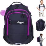 Violette Elephant Laptoprucksäcke 30l mit Reißverschluss aus Polyester mit Laptopfach für Kinder zum Schulanfang 