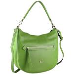 Grüne Collezione Alessandro Lederhandtaschen mit Reißverschluss aus Rindsleder für Damen 
