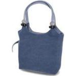 Blaue Rautenmuster Damenschultertaschen & Damenshoulderbags aus Textil 