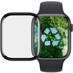 Schwarze Schutzfolien aus Kunststoff mit Kunststoff-Uhrenglas mit Silikonarmband 