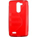 Rote LG L Bello Cases durchsichtig aus Silikon klein 
