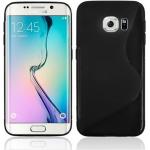 Schwarze Samsung Galaxy S6 Edge Cases aus Silikon 