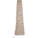 Mendler Schutzhülle für Sonnenschirm bis 3m, Abdeckhülle Cover mit Kordelzug ~ creme - beige Textil 51069