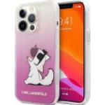 Pinke Karl Lagerfeld Karl iPhone 14 Pro Hüllen Art: Hard Cases mit Tiermotiv aus Polycarbonat 