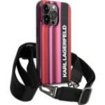 Pinke Karl Lagerfeld Karl iPhone 14 Pro Hüllen Art: Hard Cases mit Riemchen aus Polycarbonat 