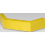 MORAVIA Schutzplanken C-Profil, Eckplanke, kunststoffbeschichtet, gelb