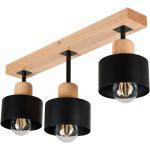 Schwarze Moderne LED-Deckenleuchten aus Holz E27 