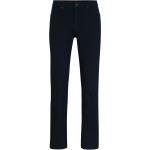 Dunkelblaue Bestickte HUGO BOSS HUGO Slim Fit Jeans aus Baumwolle für Herren Weite 29, Länge 30 