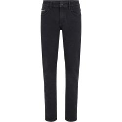Schwarze Slim-Fit Jeans aus soft gewaschenem Denim