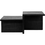 Schwarze Moderne Möbel Exclusive Rechteckige Massivholztische Lackierte aus Massivholz Breite 50-100cm, Höhe 0-50cm, Tiefe 0-50cm 