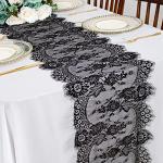 Schwarze Bestickte Moderne Tischläufer mit Halloween-Motiv aus Textil 