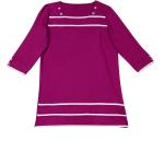 Fuchsiafarbene 3/4-ärmelige bader Longshirts aus Jersey für Damen Größe M 