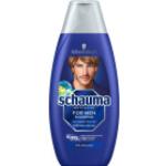 Silikonfreie Kräftigende Schwarzkopf Schauma For Men Shampoos 400 ml für Herren 