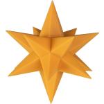 Gelbe Star-Max Weihnachtssterne & Adventssterne mit Weltallmotiv aus Kunststoff 3-teilig 