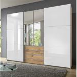 Reduzierte Braune Kleiderschränke mit Spiegel aus Holz Breite 50-100cm, Höhe 300-350cm 