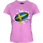 Rosa T-Shirts aus Baumwolle für Damen Größe XXL 