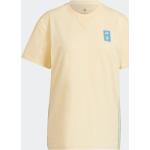 Cyanblaue adidas T-Shirts für Damen Größe XS 